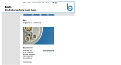 Desktop Screenshot of beck-sensors.com