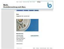 Tablet Screenshot of beck-sensors.com